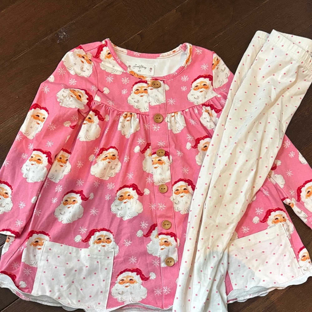 Sweet Honey Santa Tunic Set